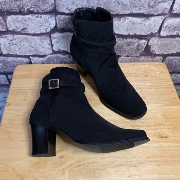 Karen Scott Shoes - Karen Scott Black Ankle Boots Size 9